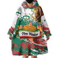 Viva Mexico Wearable Blanket Hoodie Grunge Style