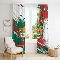 Viva Mexico Window Curtain Grunge Style