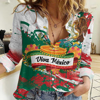 Viva Mexico Women Casual Shirt Grunge Style