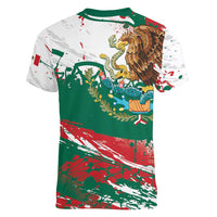 Viva Mexico Women V-Neck T-Shirt Grunge Style