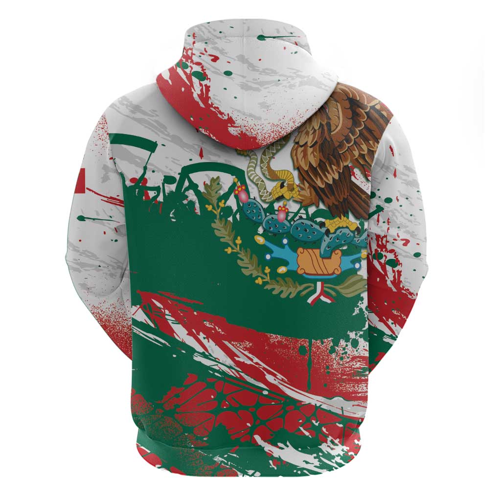 Viva Mexico Zip Hoodie Grunge Style