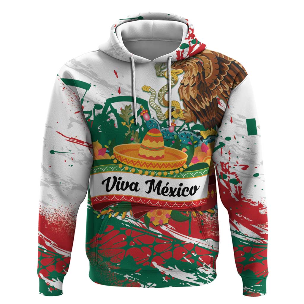 Viva Mexico Zip Hoodie Grunge Style