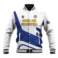 Custom Football 2026 Bosnia and Herzegovina White Baseball Jacket Zmajevi Go Champion