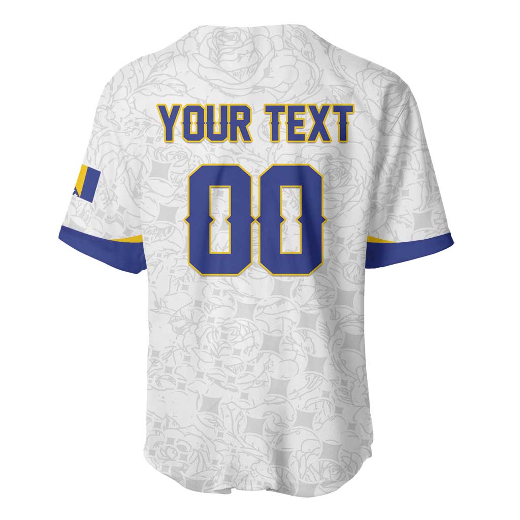 Custom Football 2026 Bosnia and Herzegovina White Baseball Jersey Zmajevi Go Champion