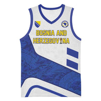 Custom Football 2026 Bosnia and Herzegovina White Basketball Jersey Zmajevi Go Champion