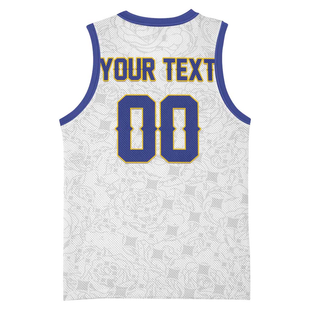 Custom Football 2026 Bosnia and Herzegovina White Basketball Jersey Zmajevi Go Champion