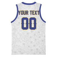 Custom Football 2026 Bosnia and Herzegovina White Basketball Jersey Zmajevi Go Champion