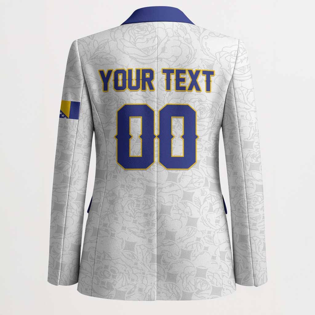Custom Football 2026 Bosnia and Herzegovina White Blazer Zmajevi Go Champion
