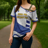 Custom Football 2026 Bosnia and Herzegovina White Cross Shoulder Shirt Zmajevi Go Champion