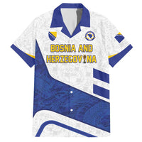 Custom Football 2026 Bosnia and Herzegovina White Hawaiian Shirt Zmajevi Go Champion