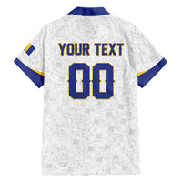 Custom Football 2026 Bosnia and Herzegovina White Hawaiian Shirt Zmajevi Go Champion