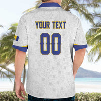 Custom Football 2026 Bosnia and Herzegovina White Hawaiian Shirt Zmajevi Go Champion