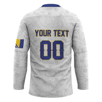 Custom Football 2026 Bosnia and Herzegovina White Hockey Jersey Zmajevi Go Champion