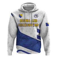 Custom Football 2026 Bosnia and Herzegovina White Hoodie Zmajevi Go Champion