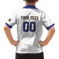 Custom Football 2026 Bosnia and Herzegovina White Kid Hawaiian Shirt Zmajevi Go Champion