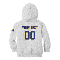 Custom Football 2026 Bosnia and Herzegovina White Kid Hoodie Zmajevi Go Champion