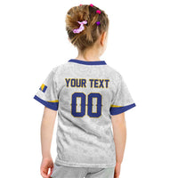 Custom Football 2026 Bosnia and Herzegovina White Kid T Shirt Zmajevi Go Champion