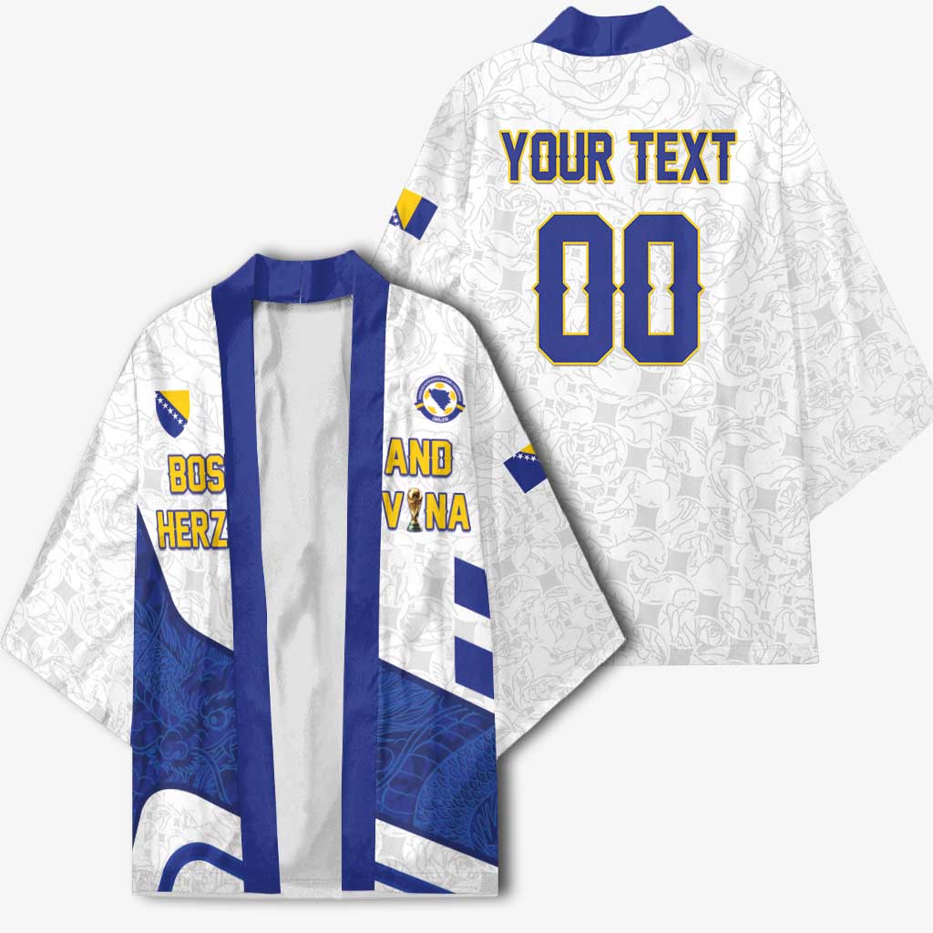 Custom Football 2026 Bosnia and Herzegovina White Kimono Zmajevi Go Champion