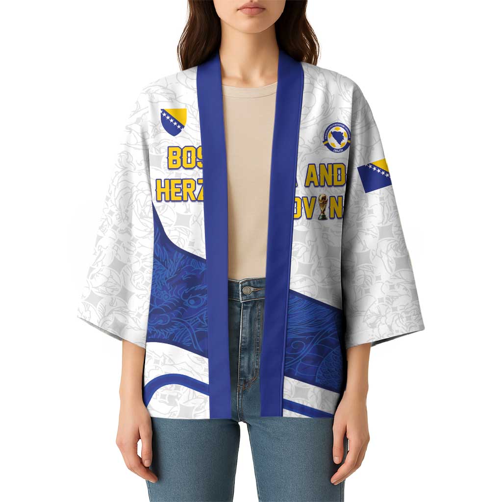 Custom Football 2026 Bosnia and Herzegovina White Kimono Zmajevi Go Champion