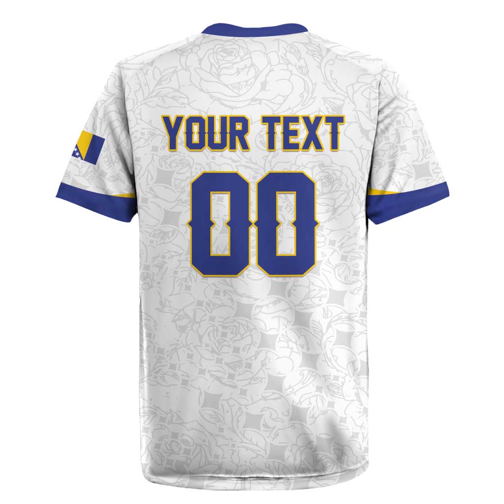 Custom Football 2026 Bosnia and Herzegovina White Rugby Jersey Zmajevi Go Champion