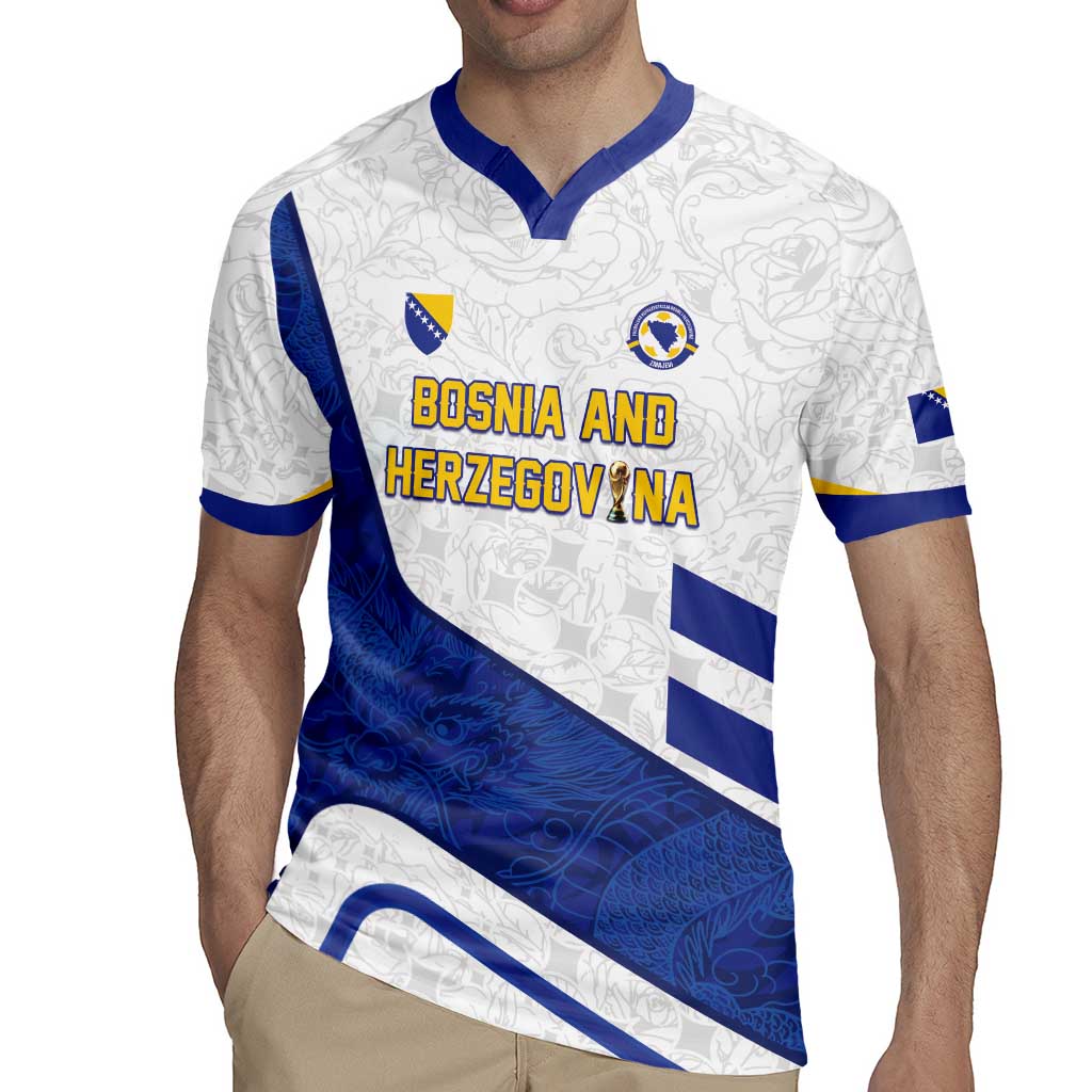 Custom Football 2026 Bosnia and Herzegovina White Rugby Jersey Zmajevi Go Champion