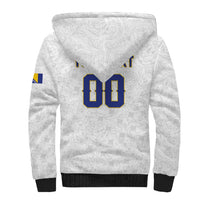 Custom Football 2026 Bosnia and Herzegovina White Sherpa Hoodie Zmajevi Go Champion
