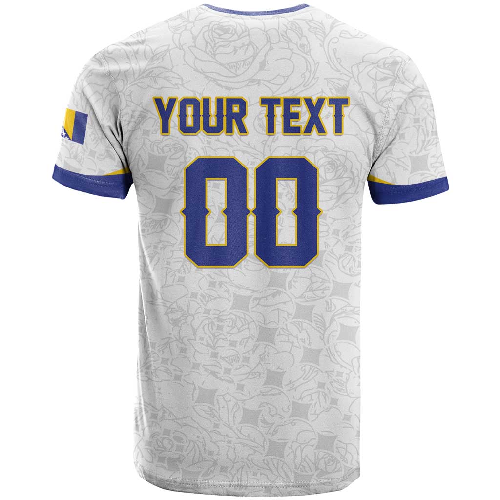 Custom Football 2026 Bosnia and Herzegovina White T Shirt Zmajevi Go Champion