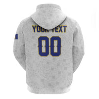 Custom Football 2026 Bosnia and Herzegovina White Zip Hoodie Zmajevi Go Champion