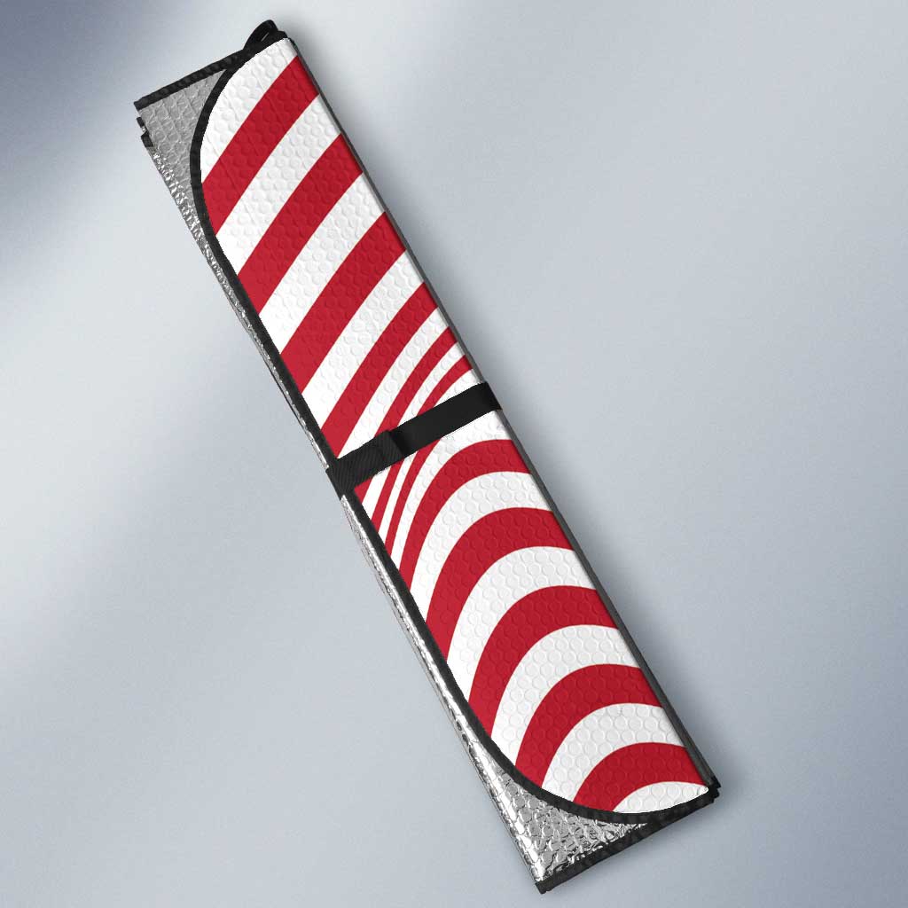 Soccer 2026 USA Auto Sun Shade Wave Flag Stylized