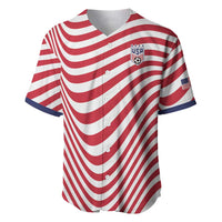Custom Soccer 2026 USA Baseball Jersey Wave Flag Stylized