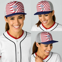 Soccer 2026 USA Baseball Net Cap Wave Flag Stylized