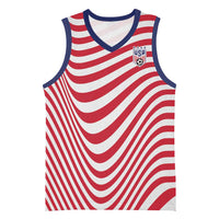 Custom Soccer 2026 USA Basketball Jersey Wave Flag Stylized