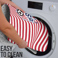 Soccer 2026 USA Bathroom Set Wave Flag Stylized
