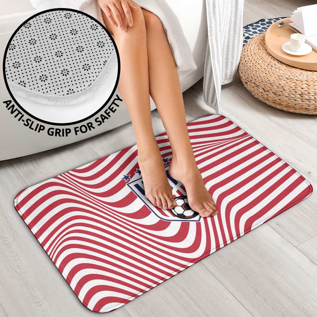 Soccer 2026 USA Bathroom Set Wave Flag Stylized