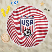 Soccer 2026 USA Beach Blanket Wave Flag Stylized