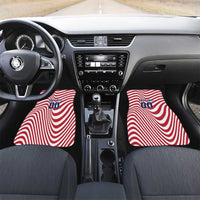 Custom Soccer 2026 USA Car Mats Wave Flag Stylized