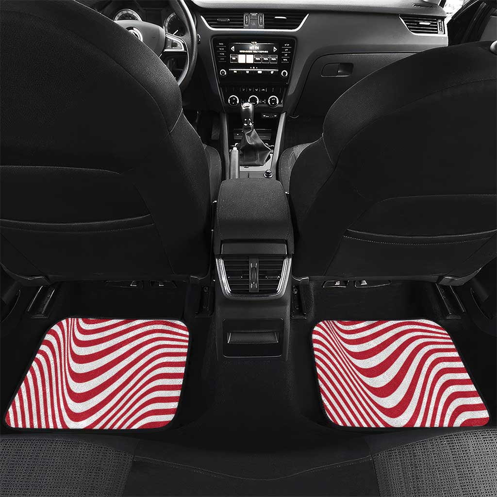Custom Soccer 2026 USA Car Mats Wave Flag Stylized