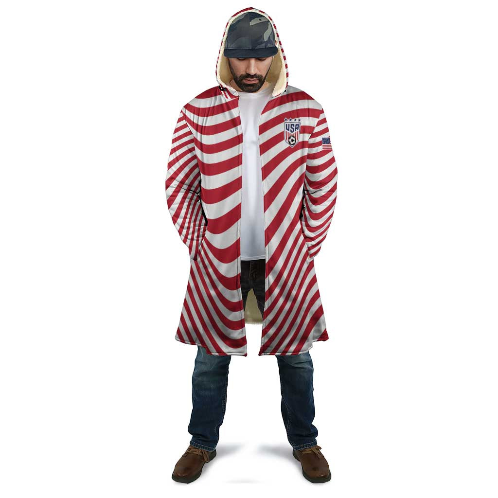 Custom Soccer 2026 USA Cloak Wave Flag Stylized