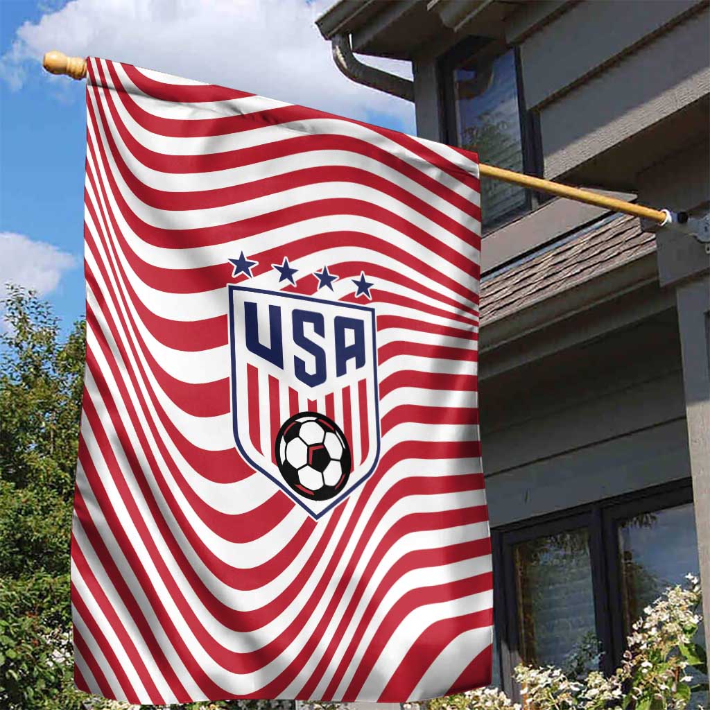 Soccer 2026 USA Garden Flag Wave Flag Stylized