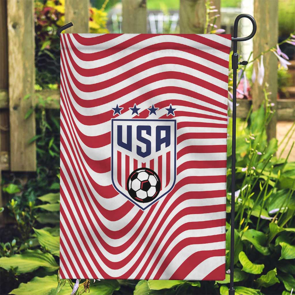 Soccer 2026 USA Garden Flag Wave Flag Stylized