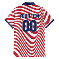 Custom Soccer 2026 USA Hawaiian Shirt Wave Flag Stylized