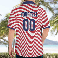 Custom Soccer 2026 USA Hawaiian Shirt Wave Flag Stylized
