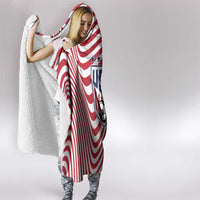 Soccer 2026 USA Hooded Blanket Wave Flag Stylized