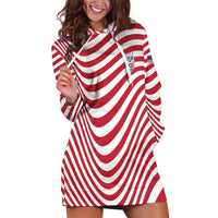 Custom Soccer 2026 USA Hoodie Dress Wave Flag Stylized
