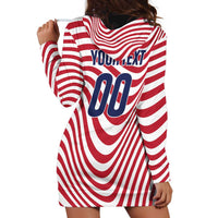 Custom Soccer 2026 USA Hoodie Dress Wave Flag Stylized