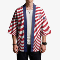 Custom Soccer 2026 USA Kimono Wave Flag Stylized