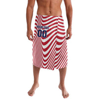 Custom Soccer 2026 USA Lavalava Wave Flag Stylized