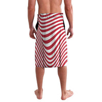 Custom Soccer 2026 USA Lavalava Wave Flag Stylized