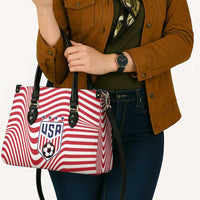 Soccer 2026 USA Leather Bag Wave Flag Stylized