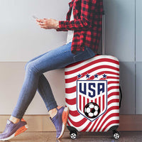 Soccer 2026 USA Luggage Cover Wave Flag Stylized